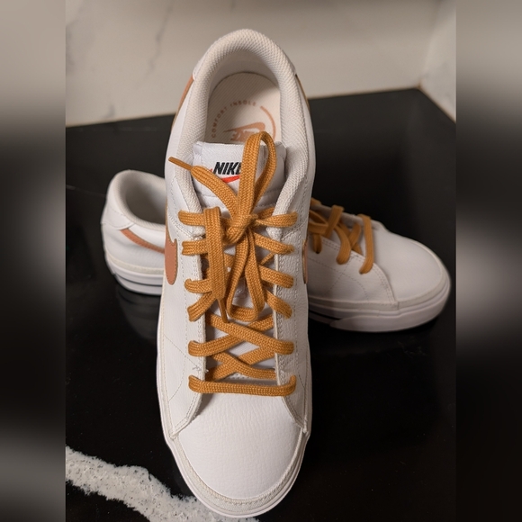 Nike Other - Nike Court Legacy 'White Light Cognac' Sneakers Men's Size 10.5 Like New